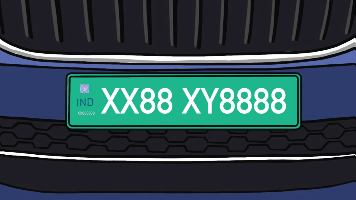 Types of Number Plates in India Spinny Blog