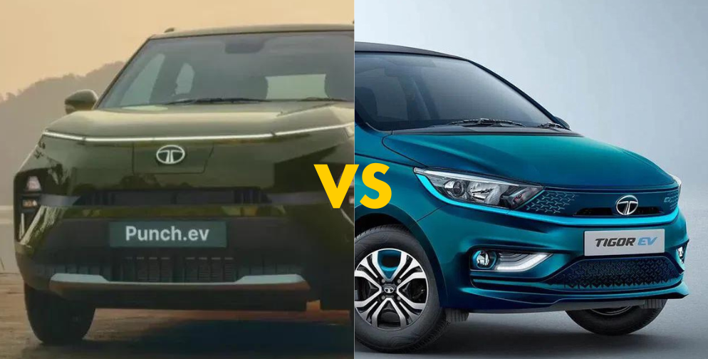Tata Tigor ev vs Tata punch ev 1