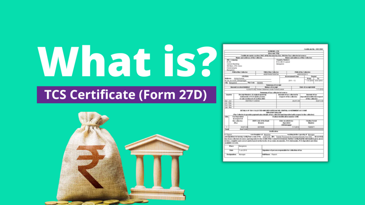 TCS Certificate (Form 27D)