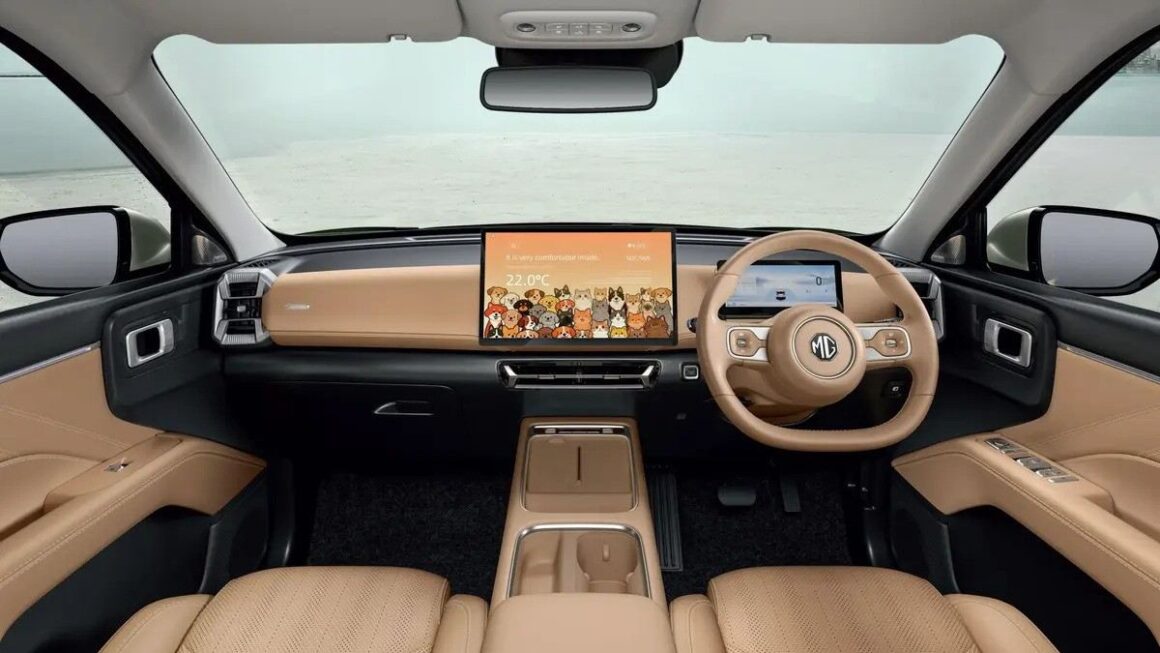 MG Hector Tomahawk EV interior