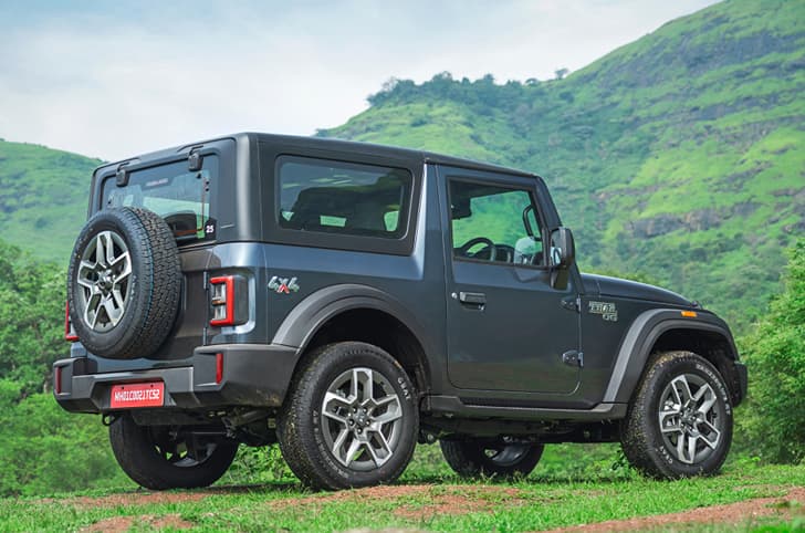 mahindra thar og rear right three quarter 2