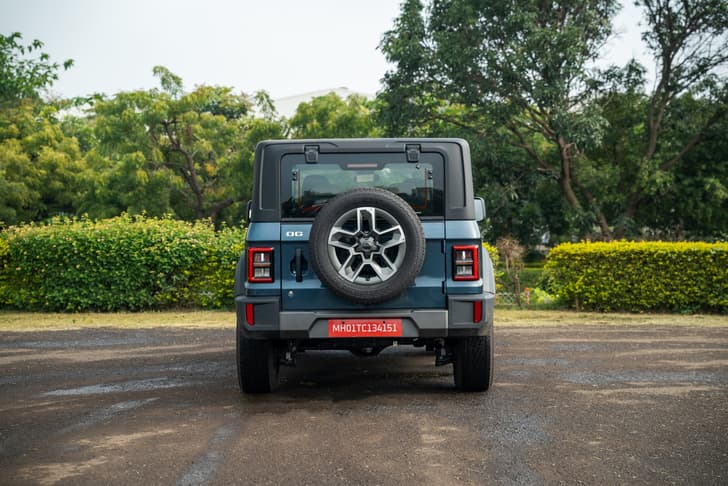 mahindra thar og rear view