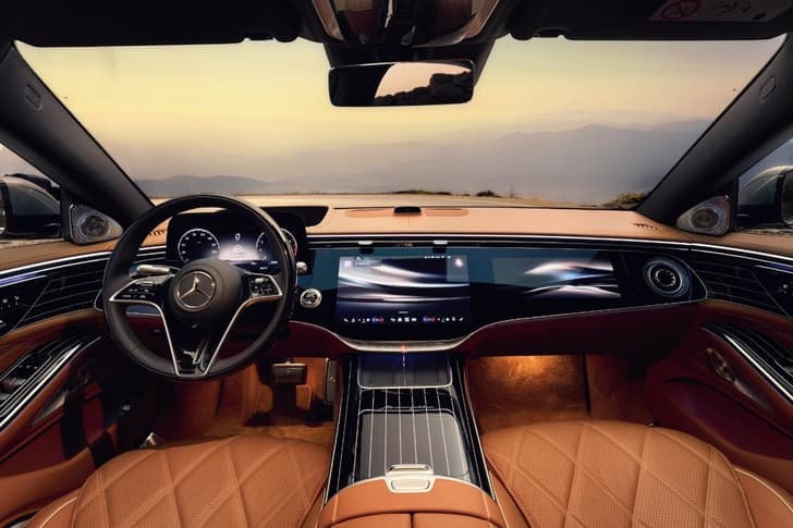 mercedes benz maybach s class facelift full cabin view top angle